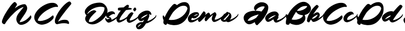 NCL Ostig Demo font