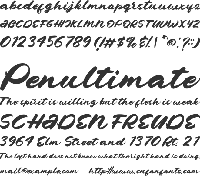 NCL Ostig font preview