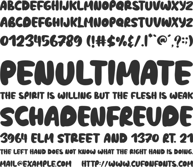 NCL Fatboy Onishuke font preview