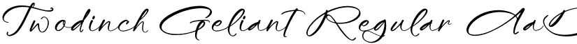 Twodinch Geliant Regular font
