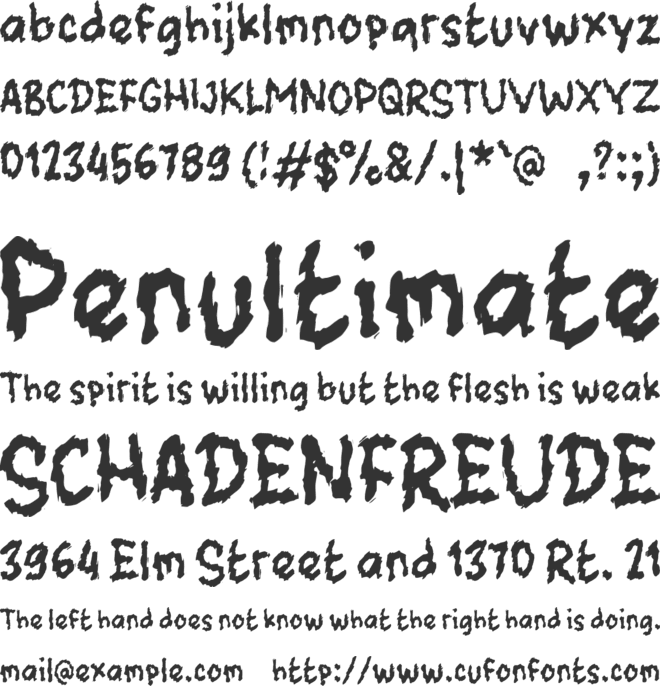 j Journey Stone font preview