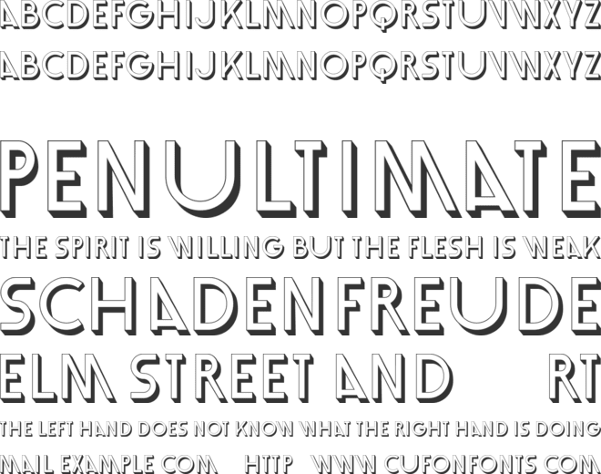 Vault font preview