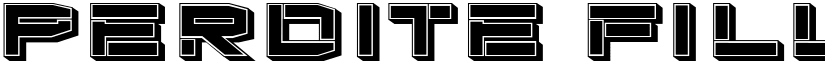 Perdite Filled Regular font