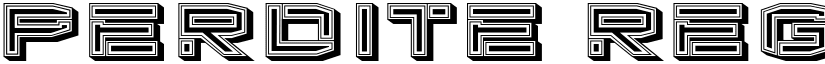 Perdite Regular font