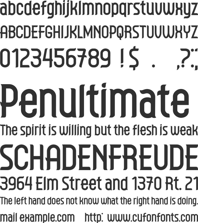 Bubba font preview