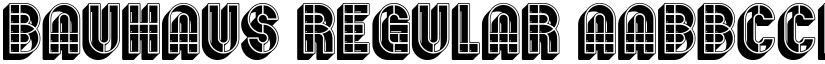 Bauhaus Regular font