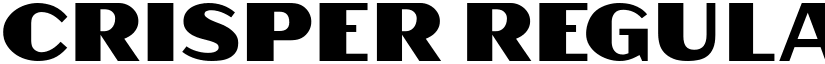 Crisper Regular font