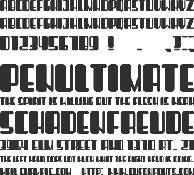 Objective font preview