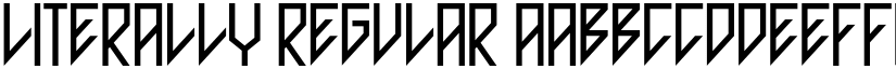 Literally Regular font