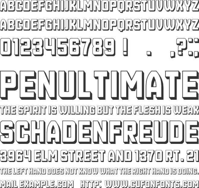 Carisbrooke font preview