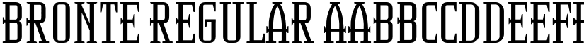 Bronte Regular font