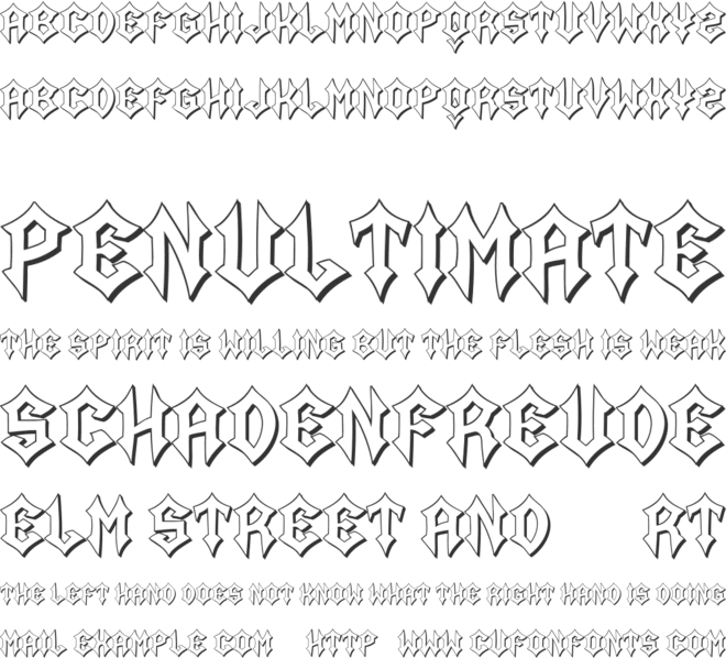 Abanyaro font preview