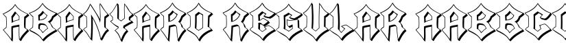 Abanyaro Regular font
