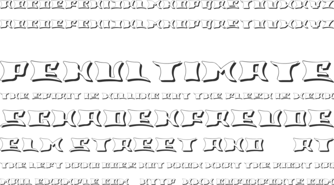 Ritual Hollow font preview