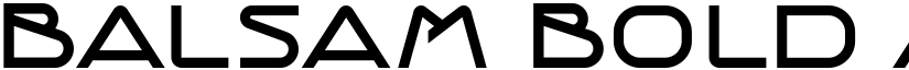 Balsam Bold font