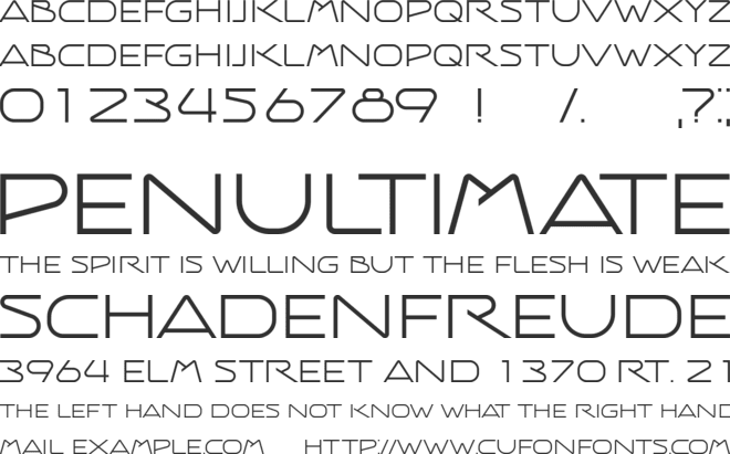 Balsam font preview