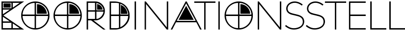 Koordinationsstelle Regular font