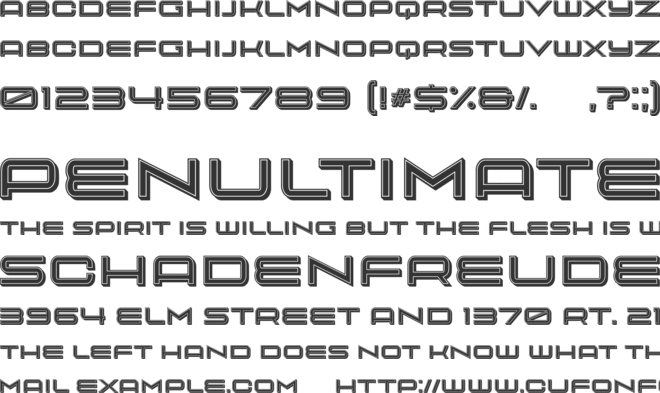 Hazenpad Kiezen font preview