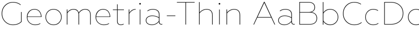 Geometria-Thin font
