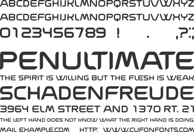 Ballista font preview