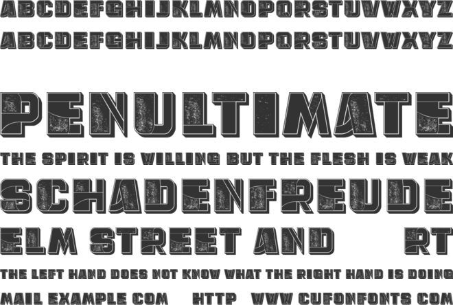 Basketball font preview