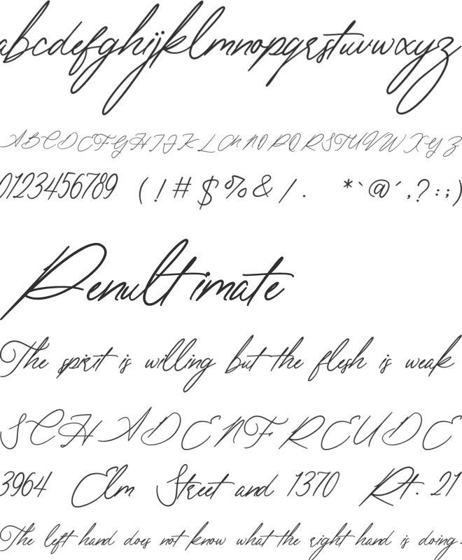Frederick font preview