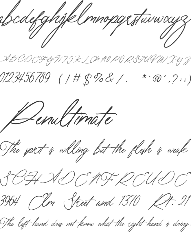 Frederick font preview