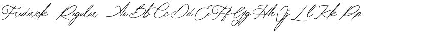 Frederick Regular font