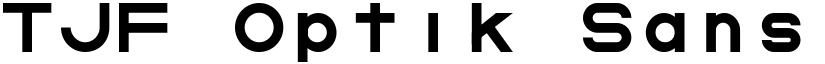 TJF Optik Sans Black font