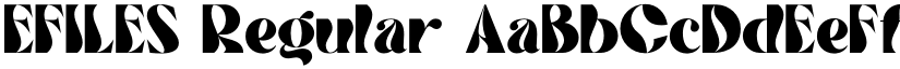 EFILES Regular font