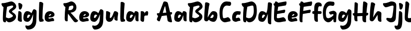 Bigle Regular font