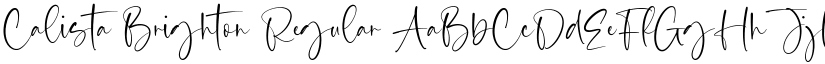 Calista Brighton Regular font