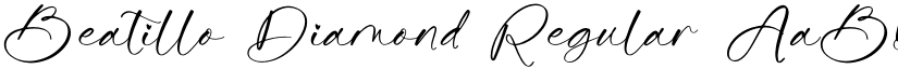 Beatillo Diamond Regular font