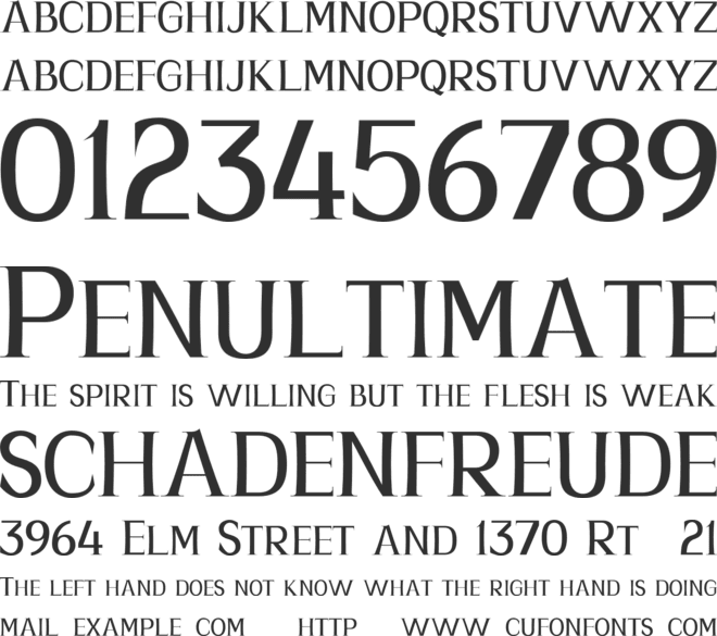 Blaird Coiro Personal Use font preview