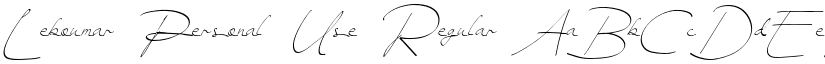Leboumar Personal Use Regular font