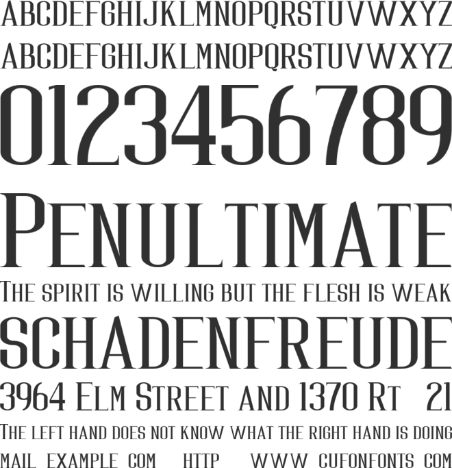 Calastonia Personal Use font preview