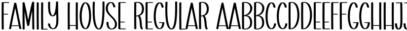 Family House font download