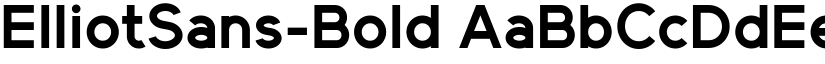 ElliotSans-Bold font