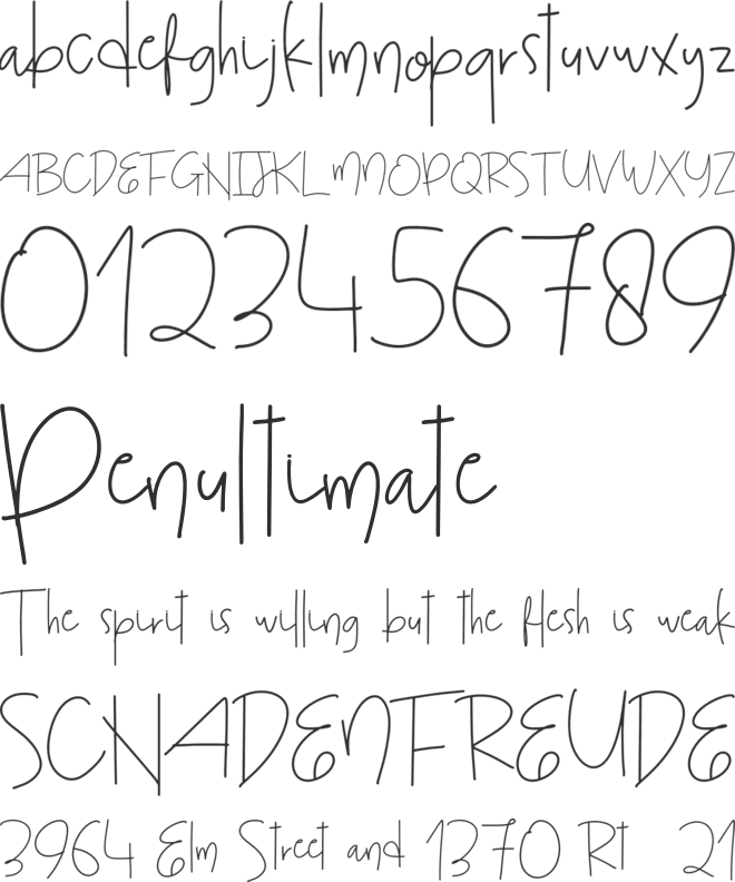 Watchioro Personal Use font preview