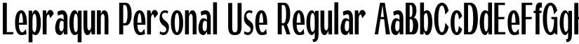 Lepraqun Personal Use font download