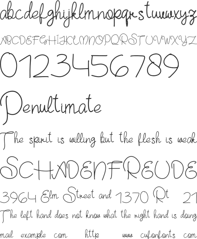 Rapuntaz Personal Use font preview