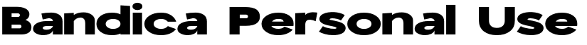 Bandica Personal Use font download