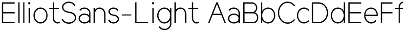 ElliotSans-Light font