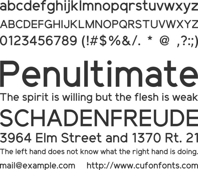 Elliot Sans Medium font preview