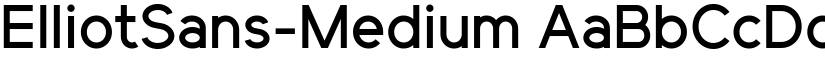 ElliotSans-Medium font