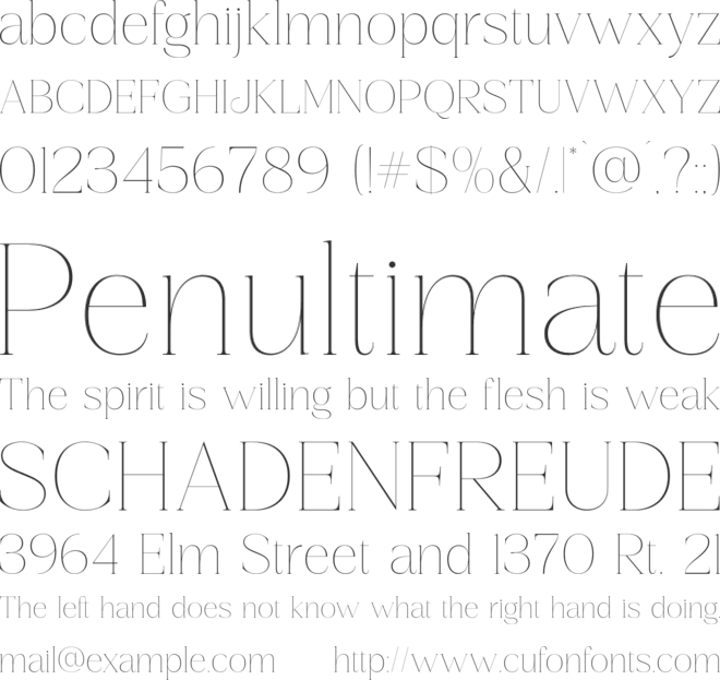 Gestiva font preview