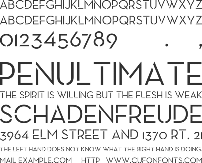 Earth Memory font preview