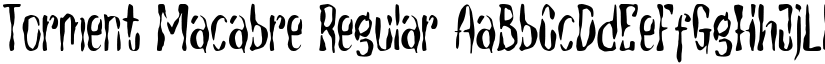 Torment Macabre Regular font