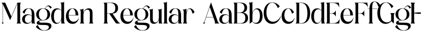 Magden Regular font