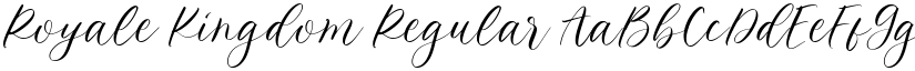 Royale Kingdom Regular font
